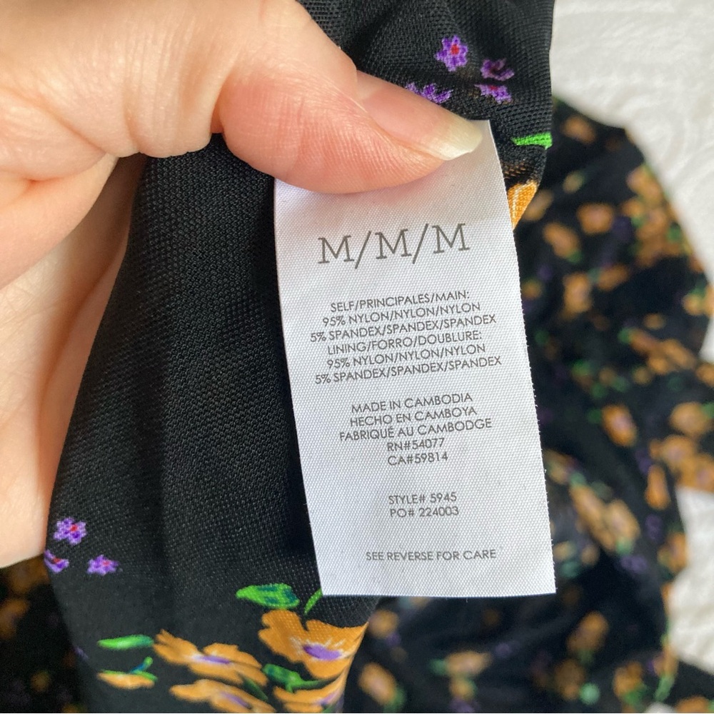 CAbi debut fiesta floral wrap dress romantic wedding guest spring summer size M - Picture 12 of 14